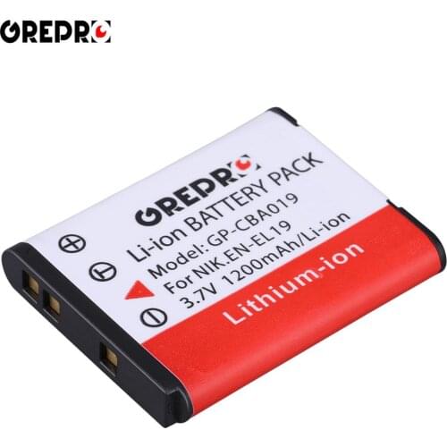 1200mAh EN-EL19 ENEL19 Battery for Nikon Coolpix S2600 S2700 S3100 S32 S33 S100 S2750 S3200 S3500 S4100 S4150 L10 EN EL19