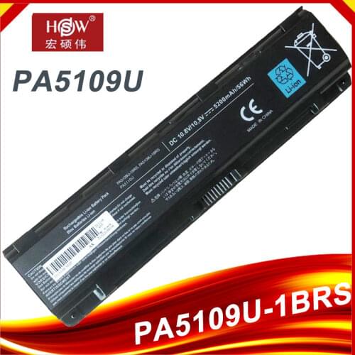 5200mAh for Toshiba Laptop battery PA5109 PA5108U-1BRS PA5109U-1BRS C40 C45 C50 C50D C50T C55DT C70 C70S C75 C75D C75DT S70T-B