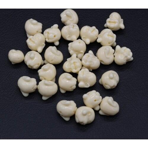 Graceful White Coral Beads Maitreya Shape Straight Hole Spacer Bead for Jewelry Making Diy Women Bracelet Necklace Gifts
