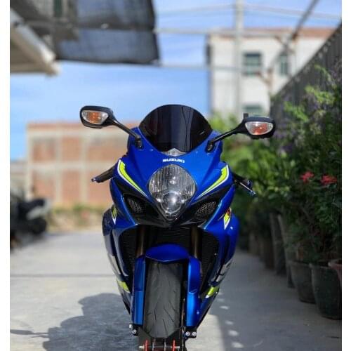 For Suzuki GSXR1000 K7 2007 2008 Motorcycle Windshield WindScreen Double Bubble GSX-R 1000 K7 07 08 Black