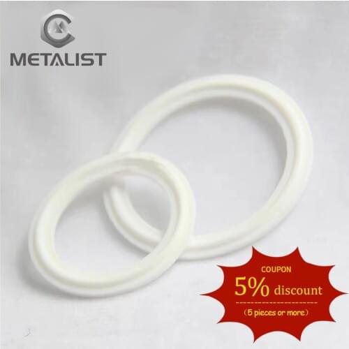 METALIST PTFE Grooved Gasket Fits 45mm.51mm pipe & 64mm Flange OD Sanitary Tri Clamp Type Ferrule Flange in Gaskets