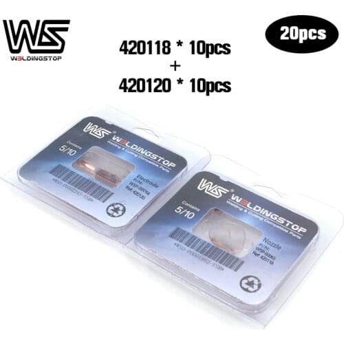 20PCS Plasma consumable kits 428243 ( 420120 + 420118 ) for 30xp Cutting Torch