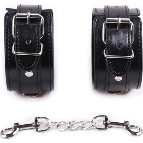 Sex Handcuffs PU Leather Bdsm Bondage Restraints Slave Wrist Ankle Cuffs Fetish Game Leg Cuff Accessories Erotic Toys