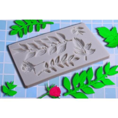 2020 New Leaf Cake Lace Decoration Mold Sugar Flower Chocolate Silicone Mold DIY Baking Fondant Tool
