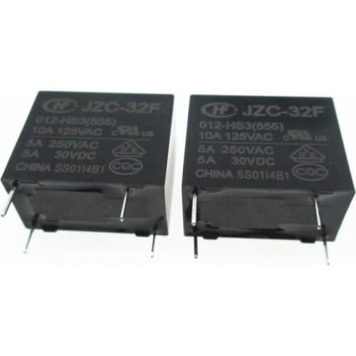 NEW 12V relay JZC-32F 012-HS3 JZC-32F-012-HS3(555) HF32F-012-HS3 012-HS3(555) 12VDC DC12V 12V 5A250VAC DIP4