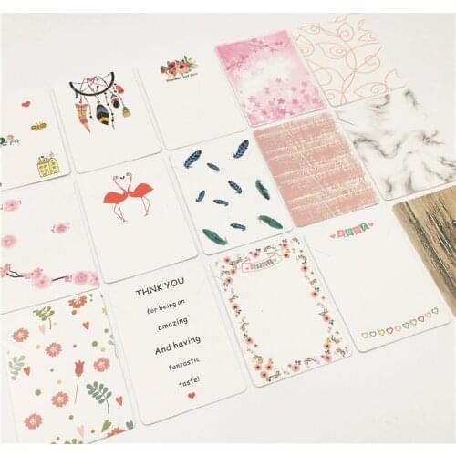 New Hot 100 pcs Colorful Flower Necklace Jewelry Packaging Card Chain&Pendant Cards Accessory Displays Packing Tag 7*5cm