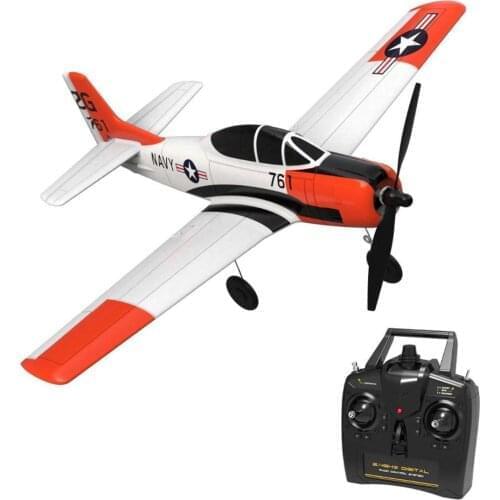 New Product!!! VOLANTEXRC T-28 400mm 4CH RC Airplane RC Warbird with Xpilot Stabilizer / One-key Aerobatic RTF 761-9