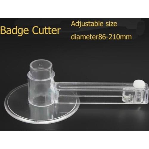 Adjustable Diameter 86-210mm Button Badge Acrylic Circular Cutter Photo Advertisement Circular Cutter Circular Paper Cutter