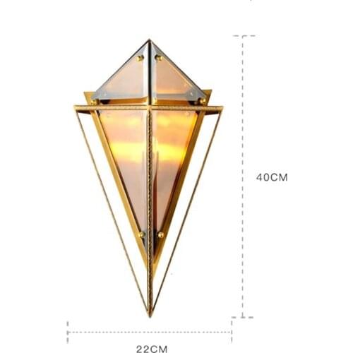 Nordic postmodern design sconces light Simple strip glass modern wall lamp Ins wind blue white gray glass wall lights for home