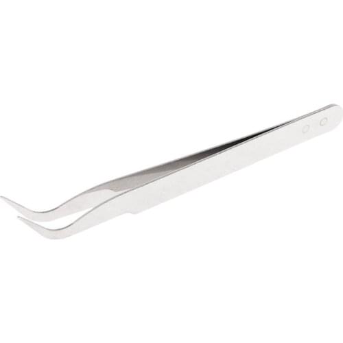 Stainless Steel Clip Cleaning Tweezers Pet Ear Grooming Reptile Feeding Supplies 85DA