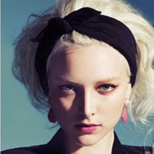 New 1pc Ear Cotton Headband for Women Girl Hair Fashion Turban Headband Headwrap Top Knot Hairband