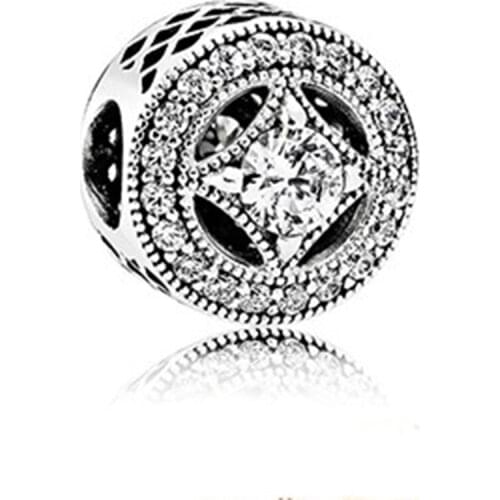 100% 925 Sterling Silver Vintage Allure Charm Fit Original Brand Bracelet Diy Jewelry