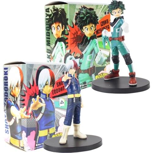 2Styles 16cm My Hero Academia DXF Figure Toys Izuku Midoriya Shoto Todoroki Figurine PVC Collection Dolls For Gift