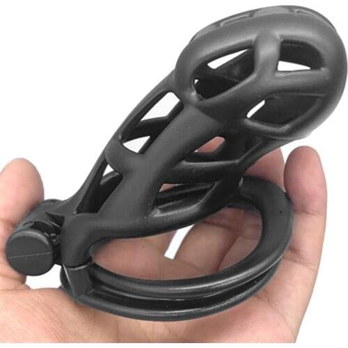 2021 Cobra 4.0 Male Chastity Device with 4 Penis Rings,Mamba Cock Cage,BDSM Chastity Lock,Penis Sleeve, Sex Toys For Man Gay