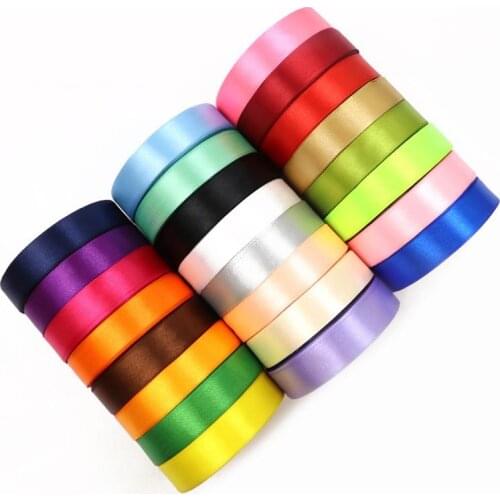 22Meters/Roll 2CM Silk Stain Ribbons For Crafts Bow Handmade Gift Wrap Party Christmas Wedding Decoration