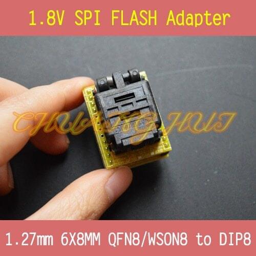 Adapter for Iphone or motherboard 1.8V SPI Flash 8X6mm WSON8 W25 MX25 can use on programmers such as TL866CS TL866A