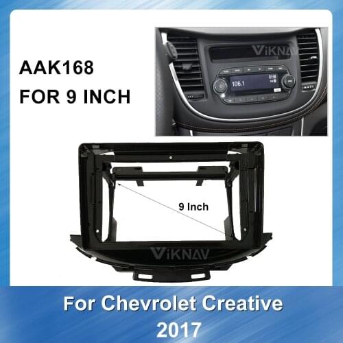 Car Radio Fascia frame For Chevrolet Trax/Tracker 2017 car DVD GPS Panel Dashboard plastic Installation Trim Bezel kit