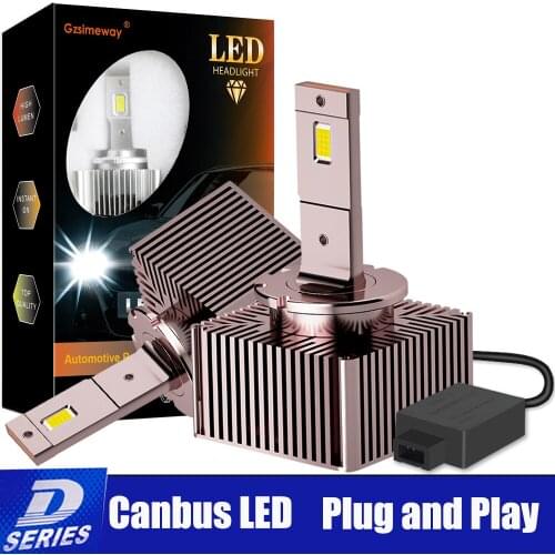 2Pcs Canbus Car D3S LED Kit D1S D5S D2S D4S D8S 30000lm 6500K Bulb Plug And Play Auto Headlight D2R D4R No Error LED Conversion
