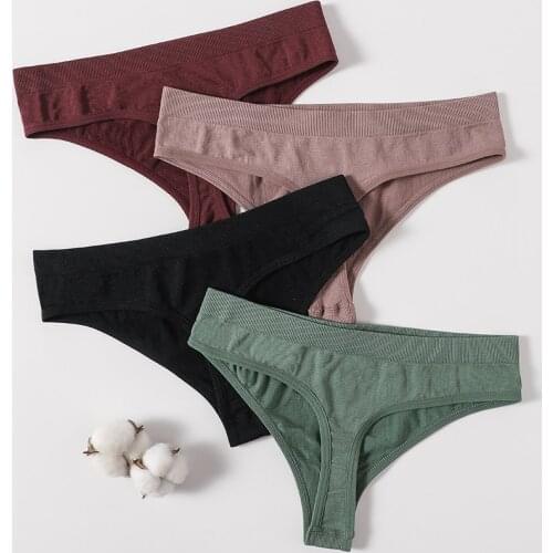 Women Underwear Thongs Sexy Panties G-String Female Underpants Lingerie Seamless Shapewear Sexy Panty High Rise Briefs M-XL