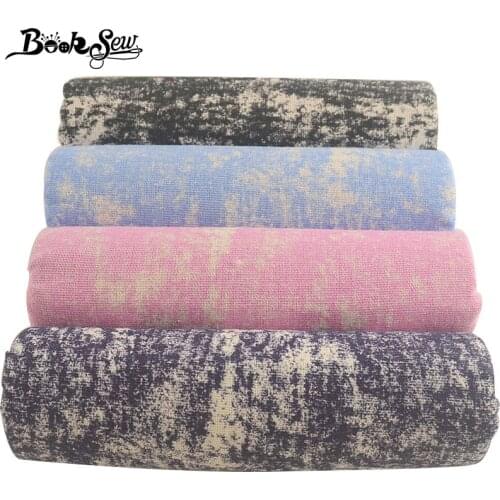 Booksew Cotton Linen Fabric Printed Pink Tilda Blue Patchwork Sewing Canvas Painting DIY Scrapbooking 4PCS/lot 45x45cm Cloth