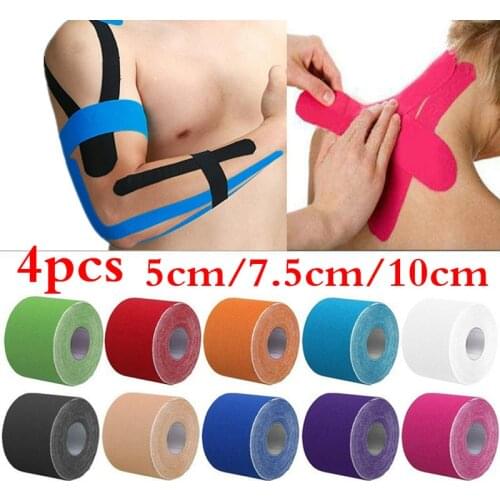 Kinesiology 5cm/10cm Tape Kinesio Bbalance Tape Korea Wrinkle Athletic Recovery Elastic Kneepad Muscle Pain Relief Knee Pads