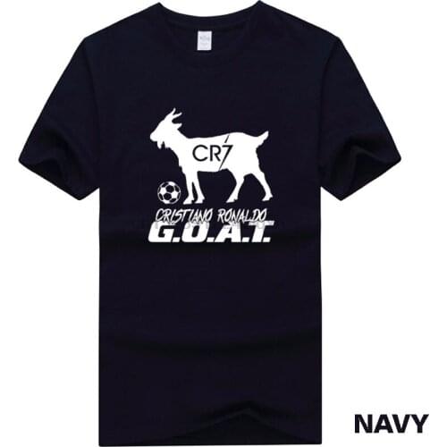 2019 Cristiano Ronaldo G.O.A.T. Shirt Goat T-Shirt Patrick Mahomes Men Short Sleeve 100% Cotton O Neck T Shirts For Fans Gift