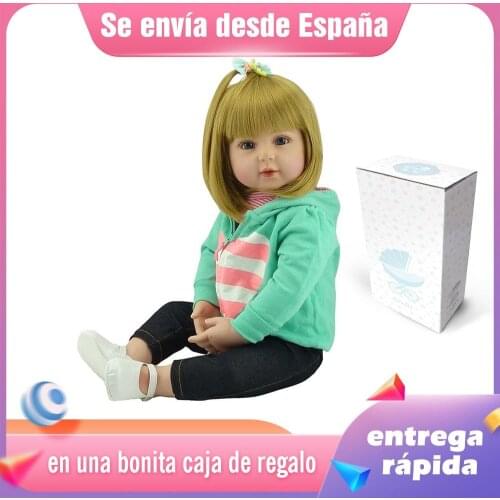 NPK 47cm/60cm Silicone Reborn Baby Dolls Bebe Alive Realistic Boneca Bebe Lifelike Real Girl Doll Reborn Birthday Christmas