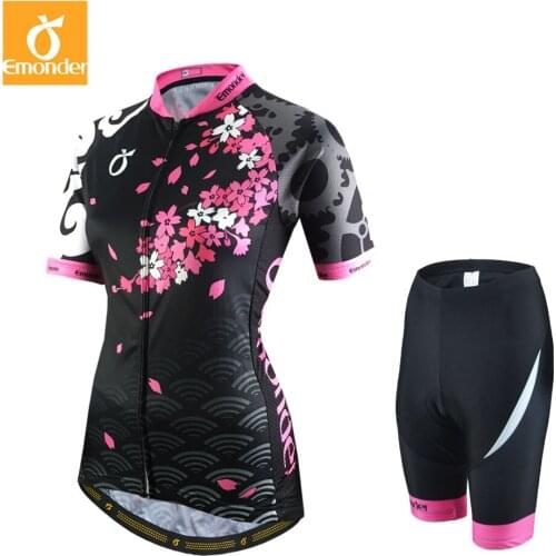 Summer Women Cycling Jersey Set Breathable Bicycle Cycling Clothing Quick-Dry Bike Pad Sportswear maillot ropa Ciclismo