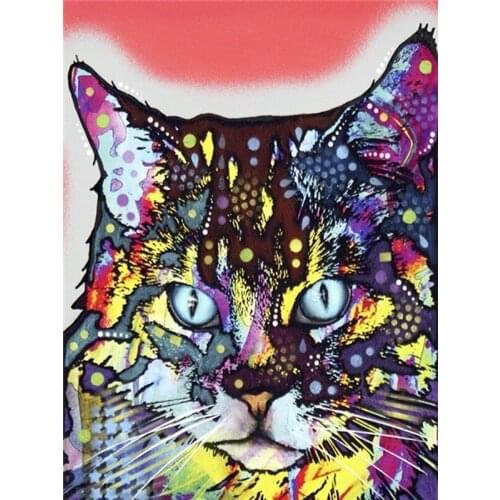 Love.Thanks Animal Diamond Mosaic Pet Cat Diamond Art Full Drill Needlework Diamond Embroidery Painting