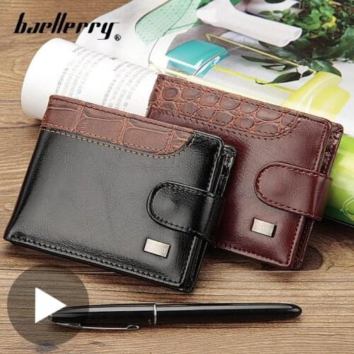 Small Short Money Bag for Men Wallet Male Purse Card Coin Holder Vallet Partmone Walet Portofele Penezenka Coughs Brieftasche