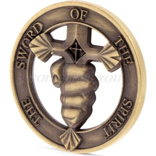 Sword Of The Spirit Commemorative Challenge Coin Collection Souvenir Token Gift Drop Shipping