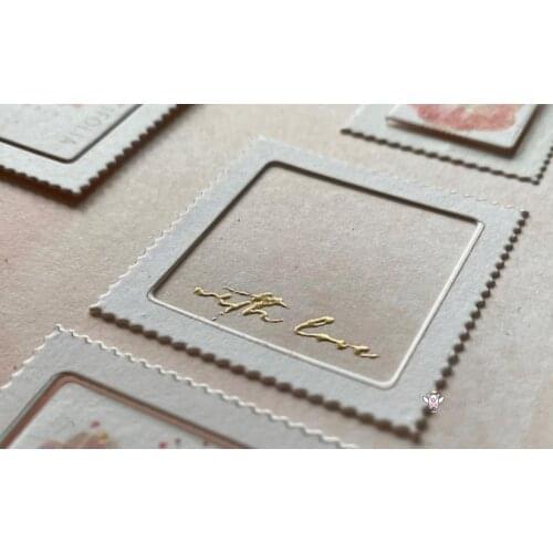 Mmao Crafts Metal Steel Cutting Dies Gear square frame Stencil For DIY Scrapbooking Paper/photo Cards Embossing Dies