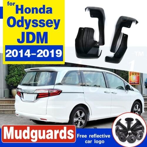 Set Molded Mud Flaps For Honda Odyssey JDM 2014-2019 2016 2017 2018 Mudflaps Splash Guards Front Rear Mud Flap Mudguards Fender