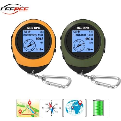 Handheld Mini GPS Navigation Real Time Satellite Positioner Tracking Locator Recorder Compass Outdoor Travel Hiking Accessories