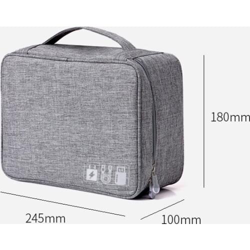 Portable Cable Digital Storage Bags Organizer USB Gadgets Wires Charger Power Battery Zipper Cosmetic Bag Case Accessories Item