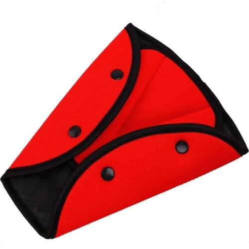 Car Seat Safety Belt Cover Sturdy Adjustable Triangle Safety Seat Belt Pad Clips Baby Child Protection Car-Styling Car Goods