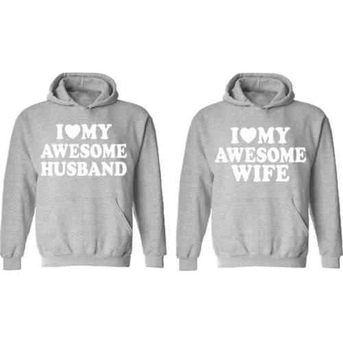 Funny Couples Matching Hoodie Married Couple Gifts for Valentines Day Gift Husband and Wife Couple Hoodies