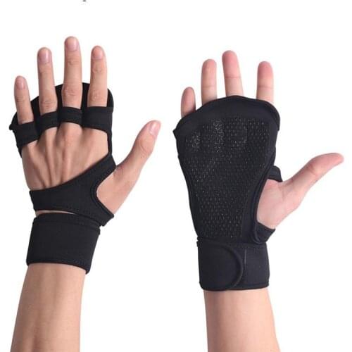 Diving Cloth Sports Fitness Gloves Palm Guard Gloves Wrist Silicone Non-slip Hand Guard Sports Gloves for Men Women