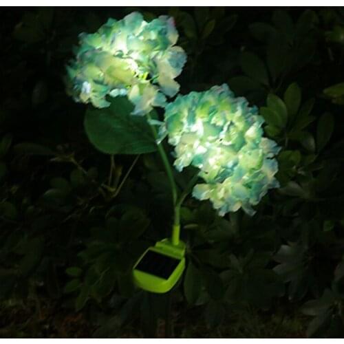 Solar Simulation Flower Outdoor Slamp LED Hydrangea Lamp Highlight Garden Garden Decoration Lamp Solar Lawn Lamp Glow In The Dar