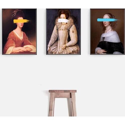 Vintage Woman Protrait Decor Nordic Poster Print Minimalist Wall Art Canvas Painting Picture Living Room Decoration Home Decor