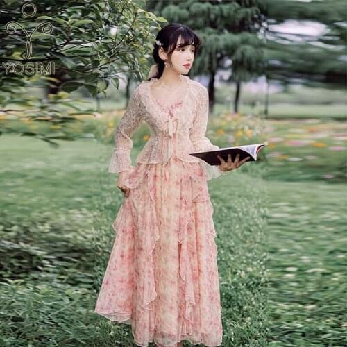 YOSIMI Pink Summer Dresses