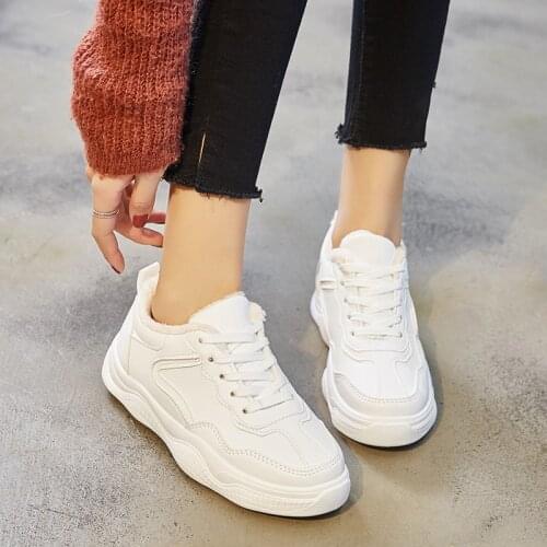 Winter Women Shoes New Chunky Sneakers Keep Warm Women Vulcanize Shoes Casual Fashion Shoes Platform Sneakers Basket U20-03