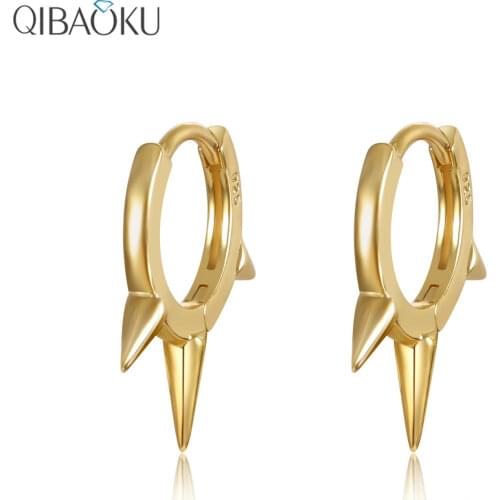 925 Sterling Silver Hoop Earring Small Circle Earrings for Women Gold Color Birthday Simple Noble Ear Jewelry Gift