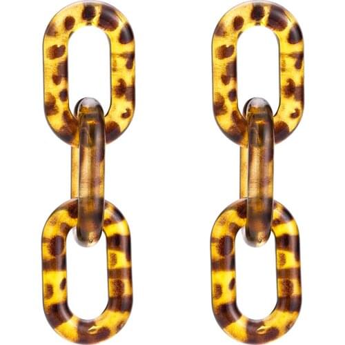 SOHOT New Punk Style Big Circle Chain Lock Drop Earrings Torques Hot Wholesale Beach Women Holiday Major Jewelry Accessories