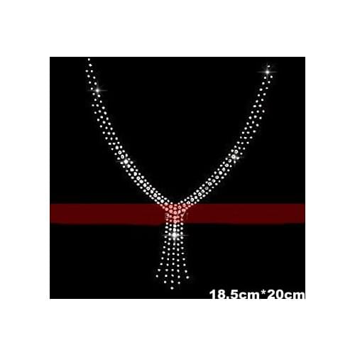 10 piece/lot Simple model Necklace design hotfix panel pressing, heat transfer design iron on motifs spatches, DIY motifs