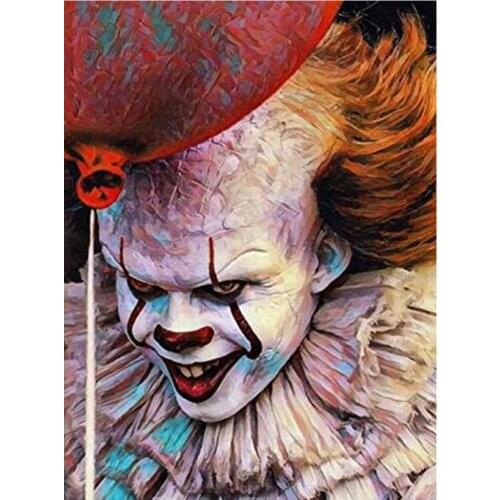 3D DIY Diamond Embroidery Horror clown zombie Diamond Painting 5DFull Square Cross Stitch Rhinestone Mosaic Paint Decor Gift