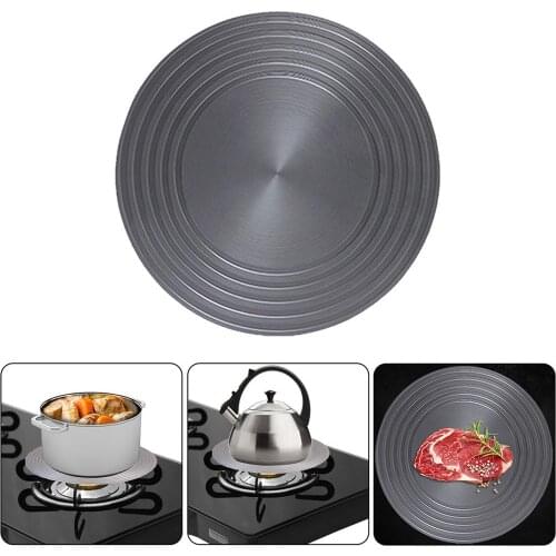 Aluminum Quick Thawing Plate Multi-function Round Rapid Heat Conduction Plate Anti-burning Black Heat Conduction Plate