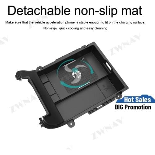 QI car Infrared Fast wireless charger For Audi A6 2019 2020 Infrared Fast Wireless Charging Car Phone Holder for iphone/Samsung