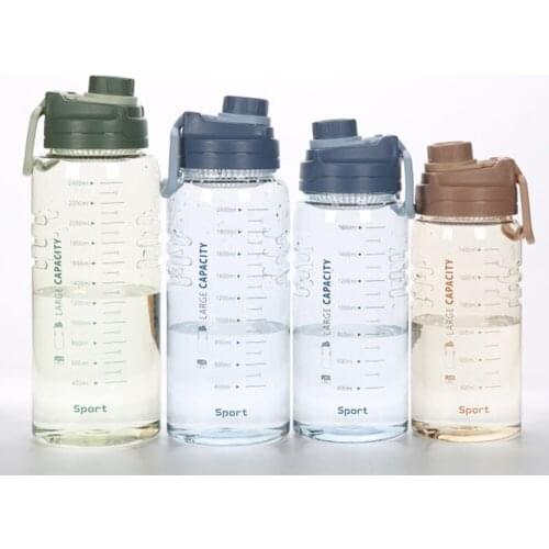 2.6L Sports Water Bottle Plastic Portable Drinking Cup Gym Leakproof Outdoor Bicycle Sports Drinking Plastic Water Shaker Mugs