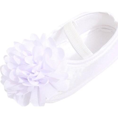 Ins Autumn Baby Girl Shallow Princess Shoes Newborn Flower Satin Shoes Soft Sole Toddler Infant Shoes First Walker